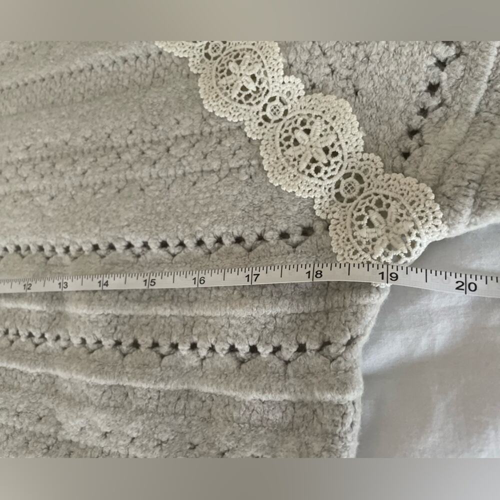 ✨Treasure & Bond✨ Lace Trim Open Stitch Sweater - Picture 9 of 11